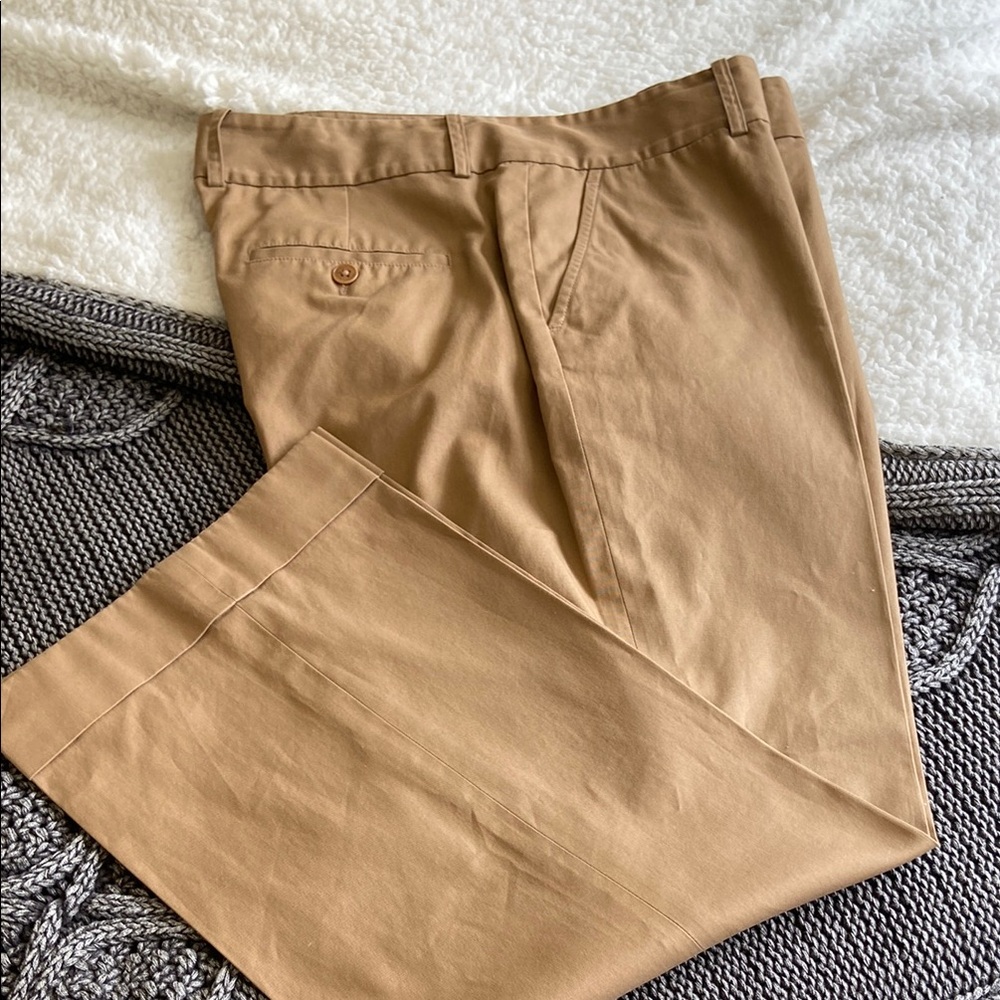 Ralph Lauren Tan Chinos Classic Flat-Front Design